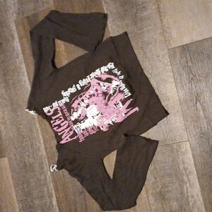 Off the shoulders Y2K top